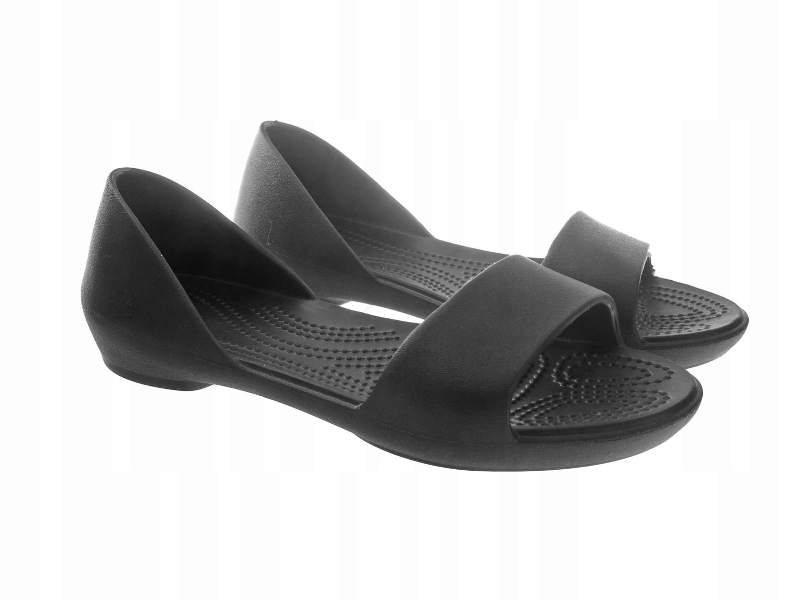 Klapki damskie baleriny piankowe balerinki Czarne 41 Rozmiar 41