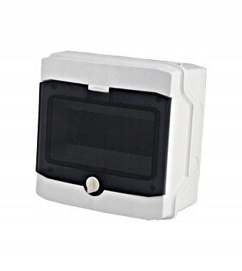 Obudowa natynkowa IP65, 1x8, drzwi transp., 400VAC/1500VDC
