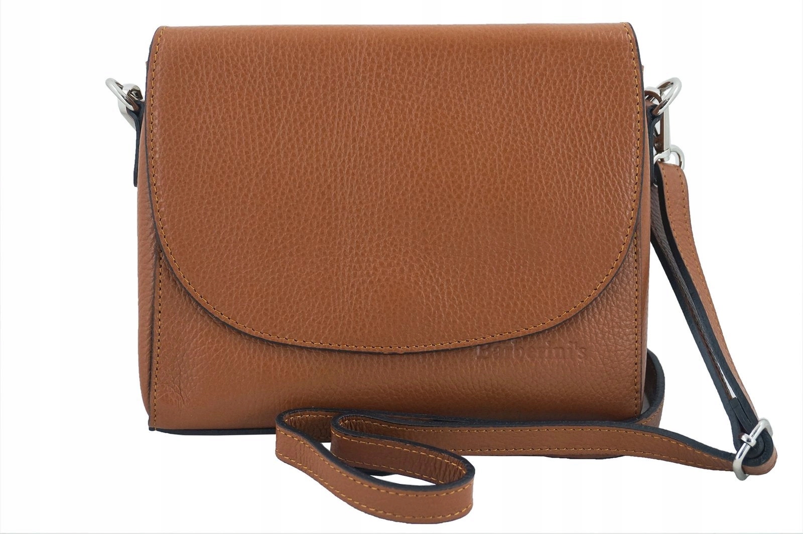 Dámská kabelka přes rameno z přírodní kůže hnědá světlá