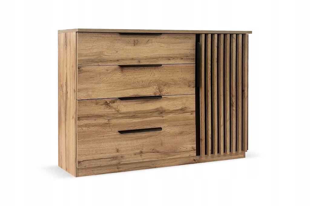 Komoda Zeno 125 cm do obývacího pokoje Ložnice Dub wotan