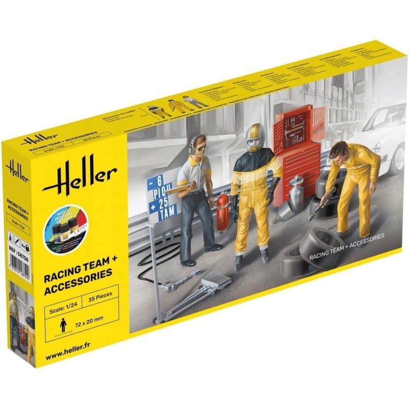 Heller 58750 Starter Set Příslušenství pro závodní tým 1/24