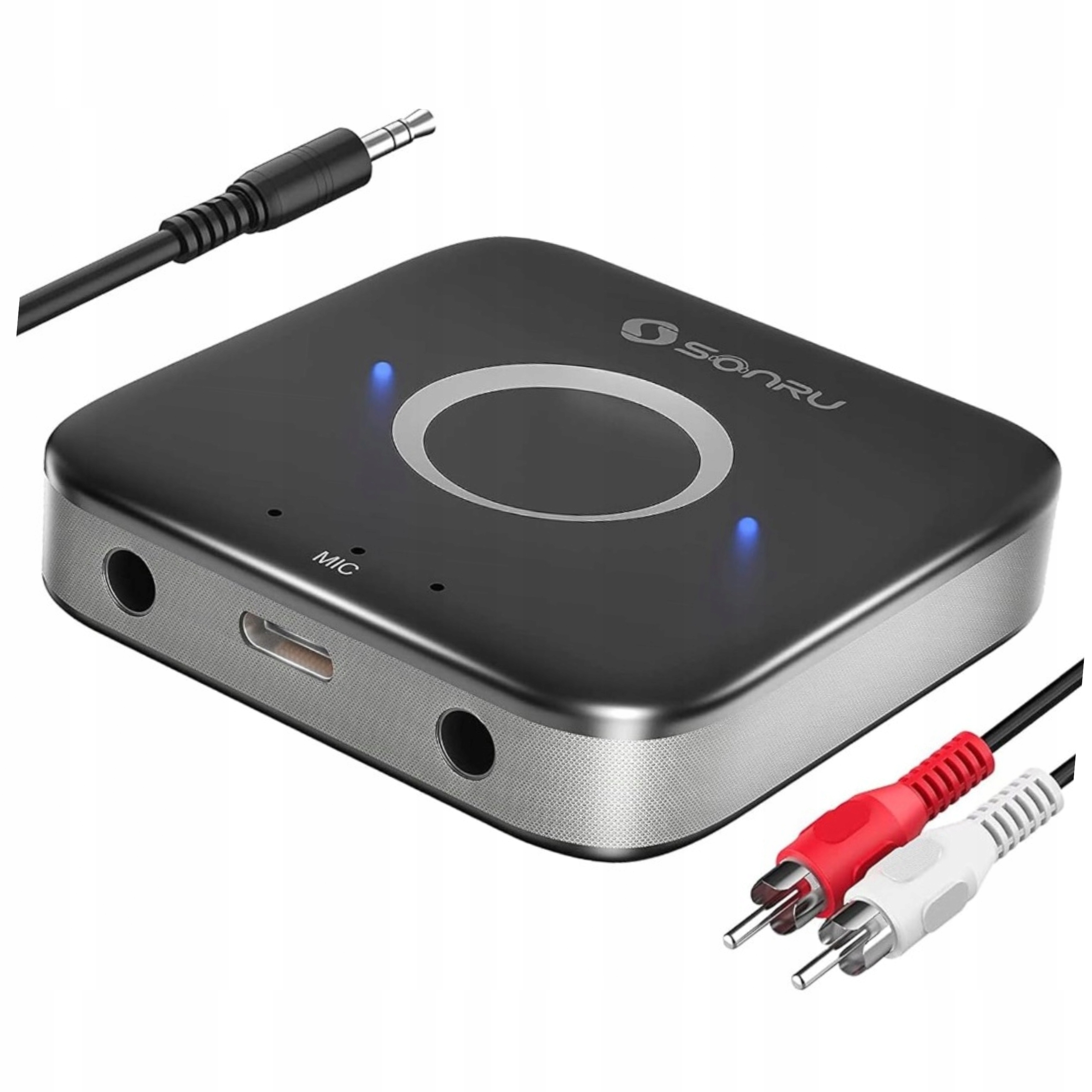 Odbiornik Bluetooth 5.0 Sonru Aux Rca – Zestaw Głośnomówiący do Auta i Domu