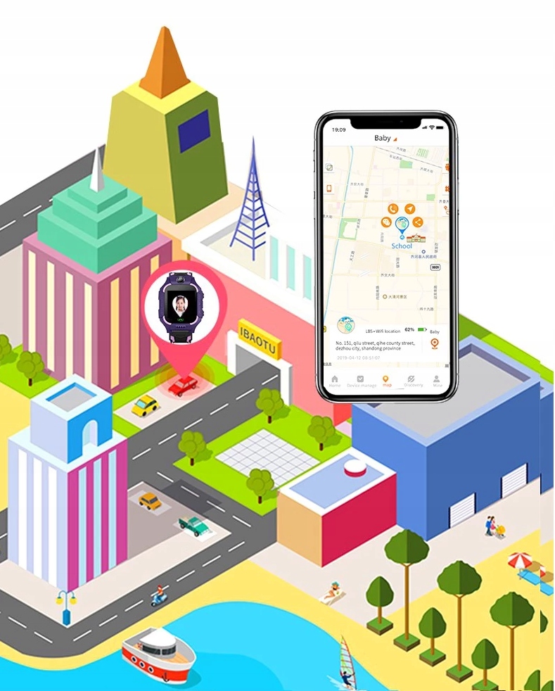 Smartwatch lokalizator GPS dla dziecka Cechy dodatkowe wbudowana kamera