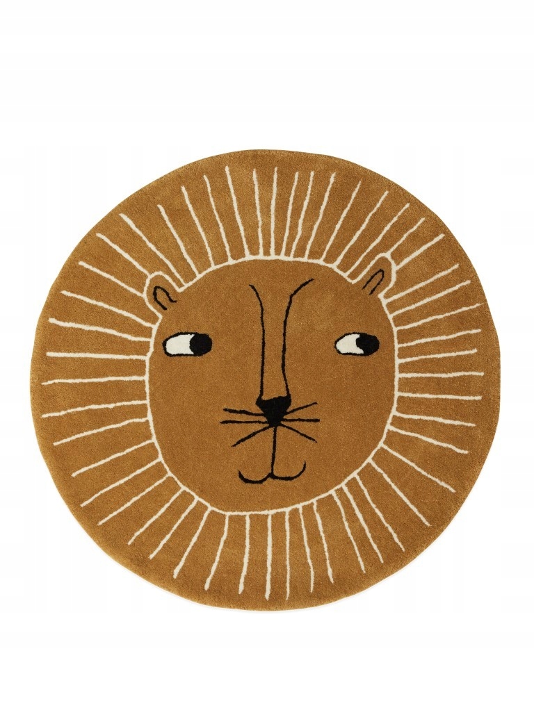 Dywan dziecięcy okrągły lew Lion OYOY