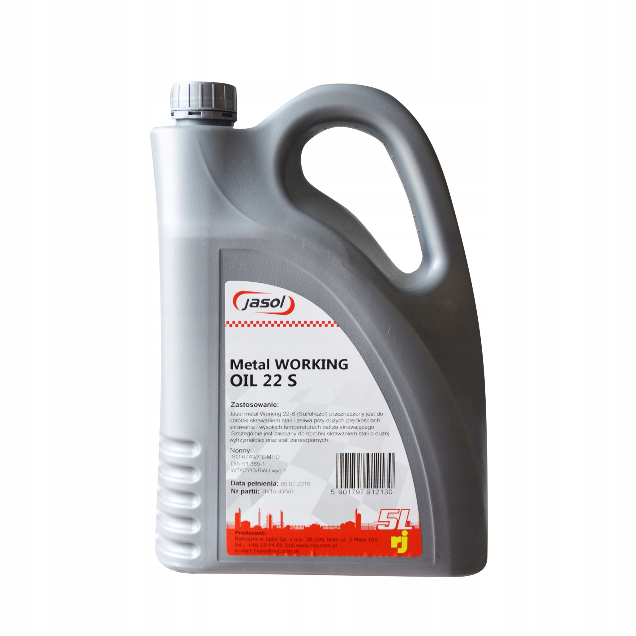 МАСЛО СУЛЬФОФРЕЗОЛ ДЛЯ ОБРАБОТКИ МЕТАЛЛА JASOL 22S 5L