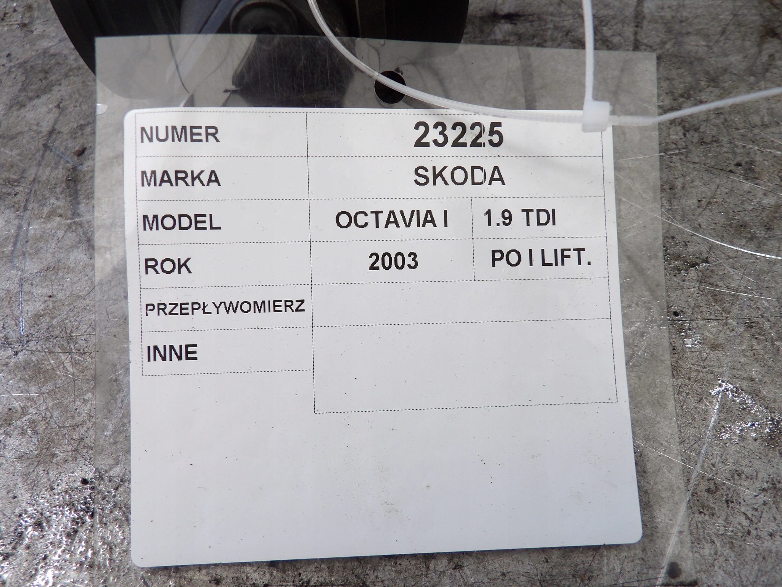 Skoda Octavia e Debimetro 0281002757
