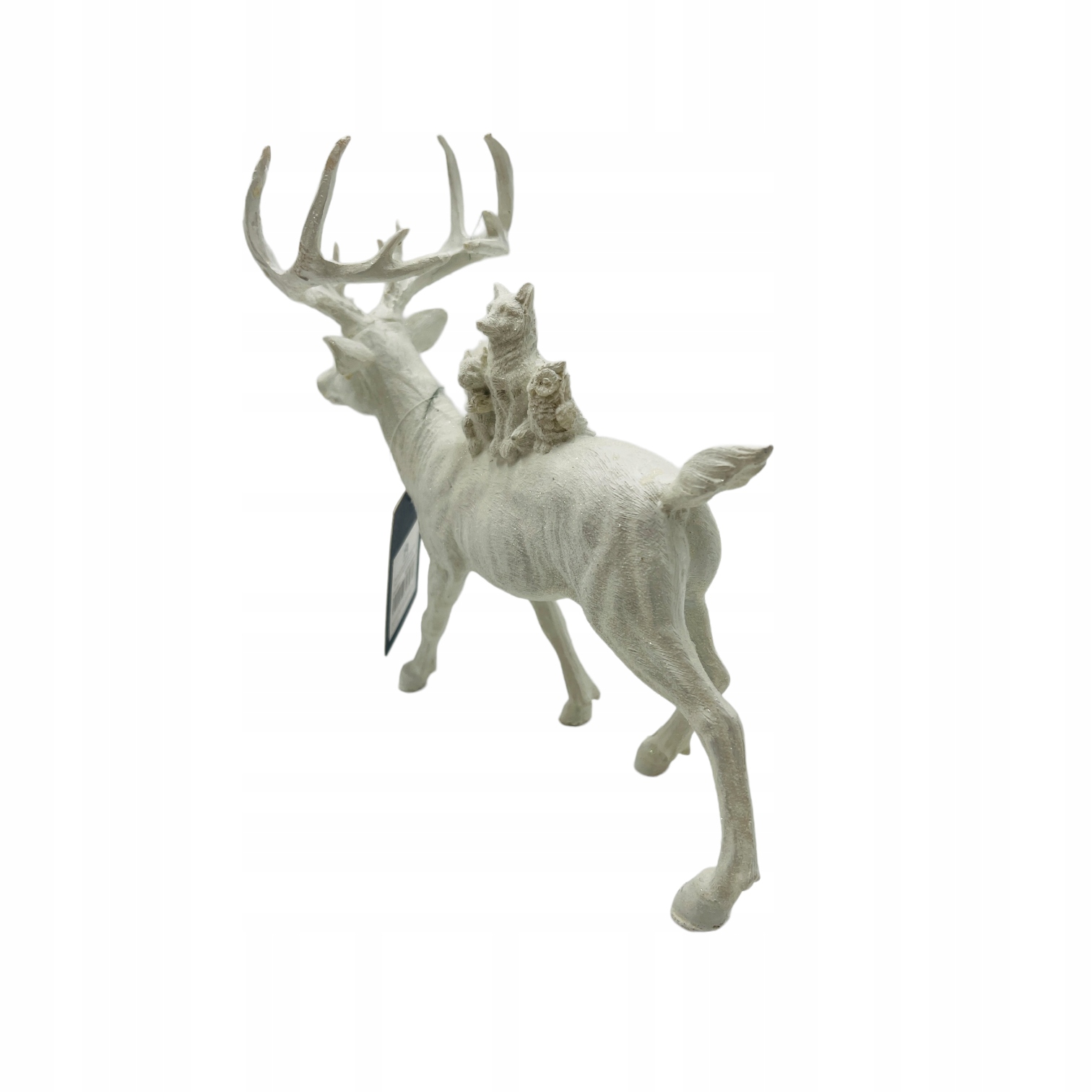 Figurka RENIFER LAPONIA Jeleń i Przyjaciele BOHO L Kolor biały