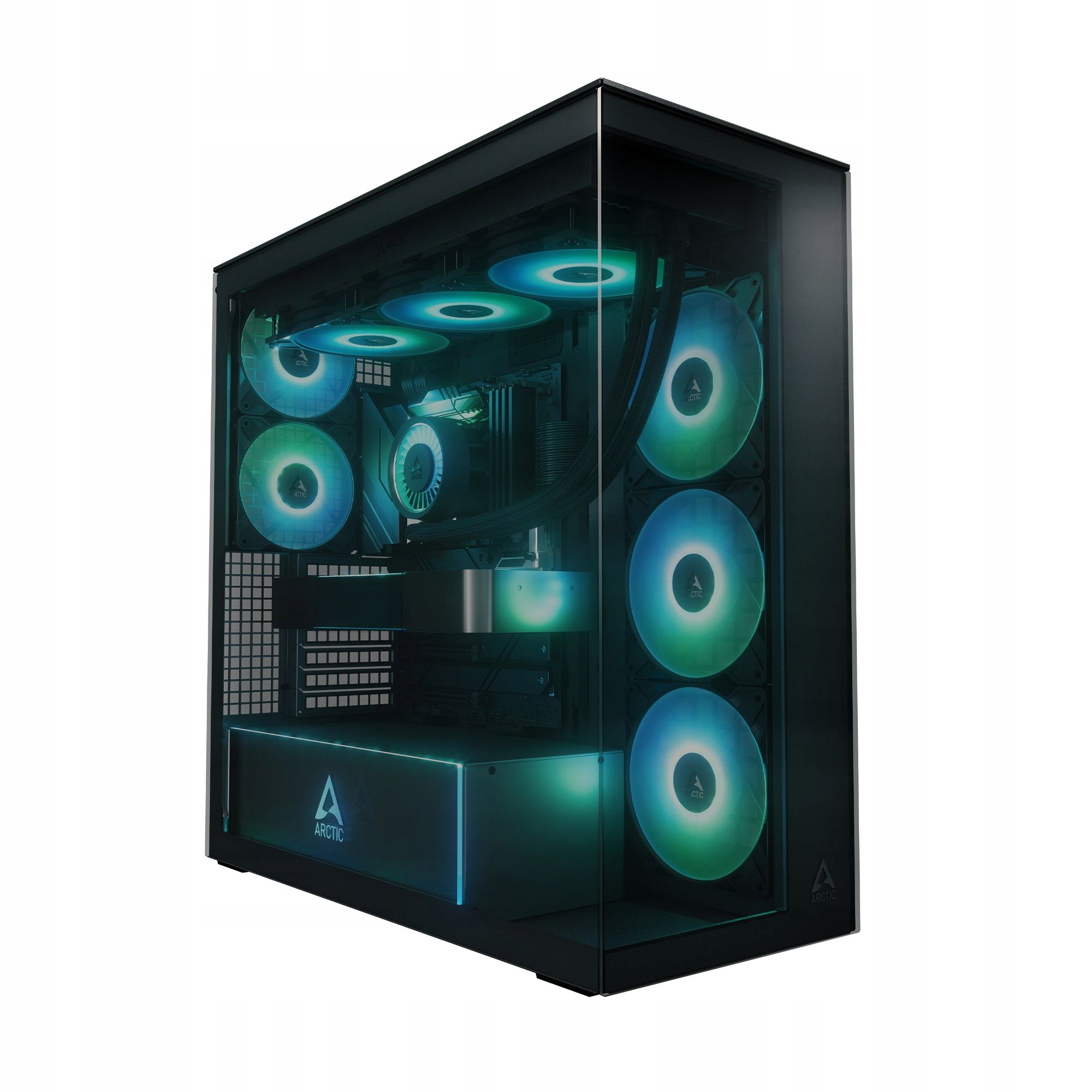 Arctic Xtender Black Window obudowa gamingowa Midi Tower Eatx