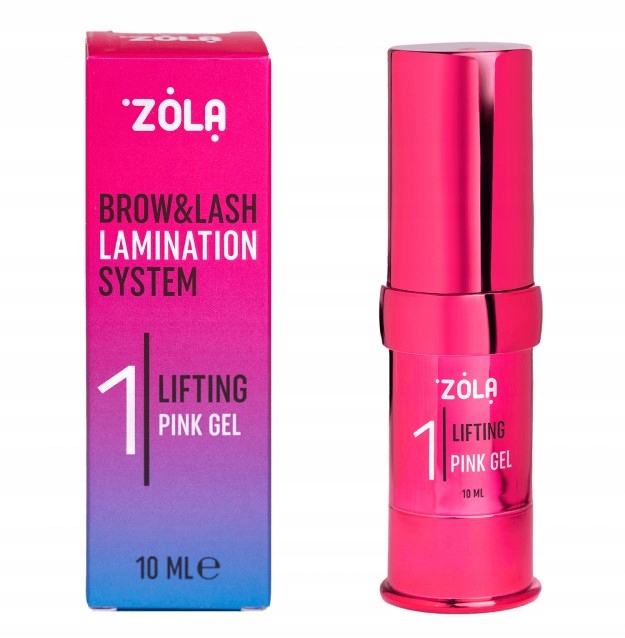 Gel pro laminaci řas a obočí Zola Color Lab 01 Lifting Pink Gel 10 ml