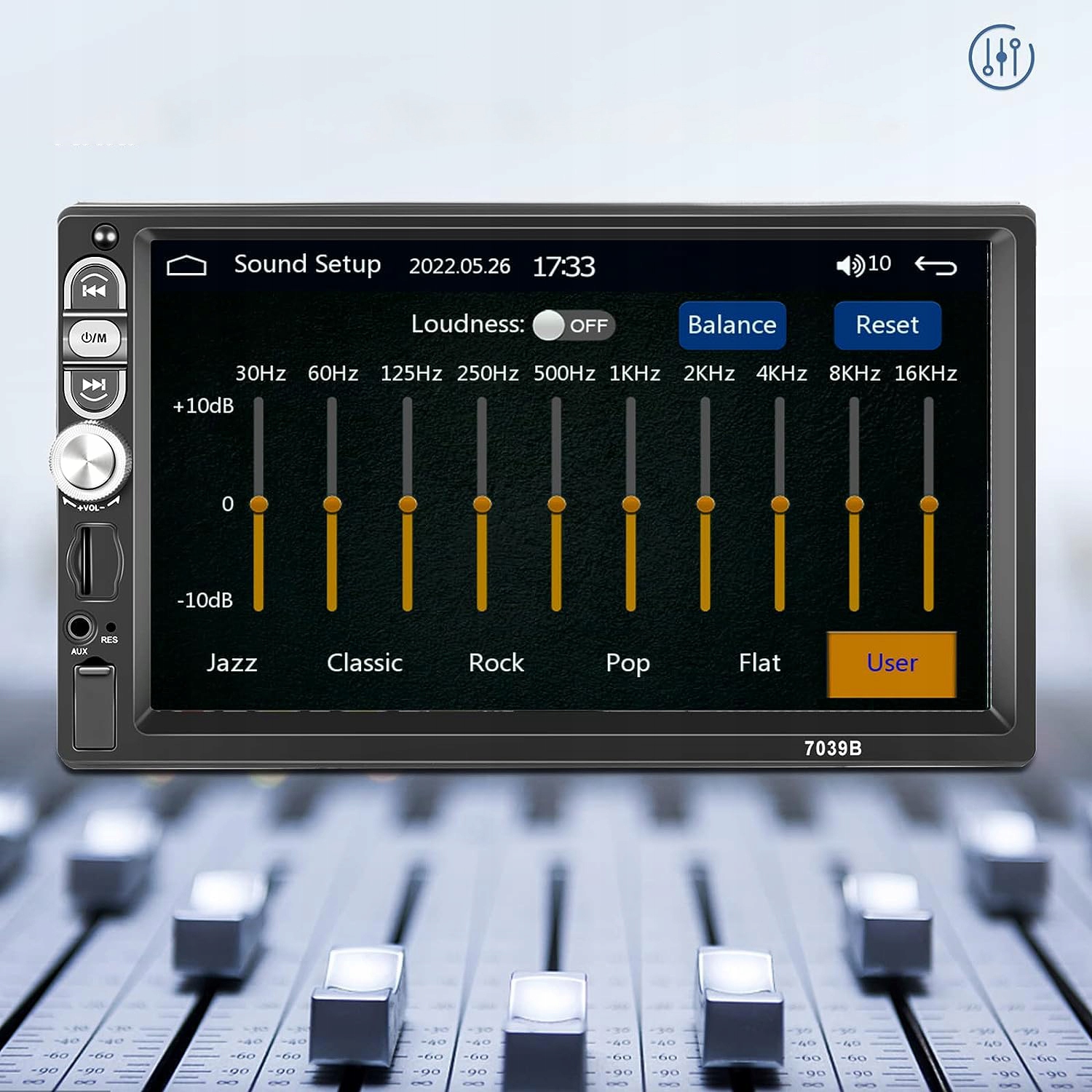 7" STACJA MULTIMEDIALNA DO SAMOCHODU RADIO CARPLAY MP5 Bluetooth PL MENU Kod producenta CR7612