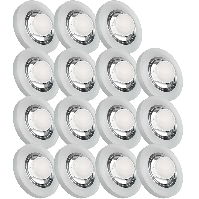 15X Skleněná Zapuštěná Lampička S Velmi Silným Sklo 5W Led Žárovka