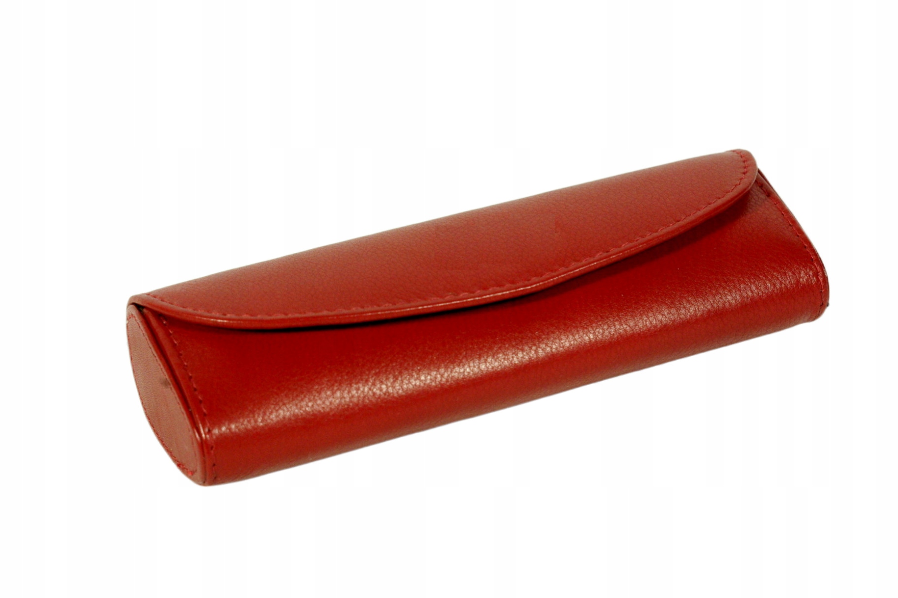 Kožené pouzdro na brýle, červené, dámské, měkká kůže, malé