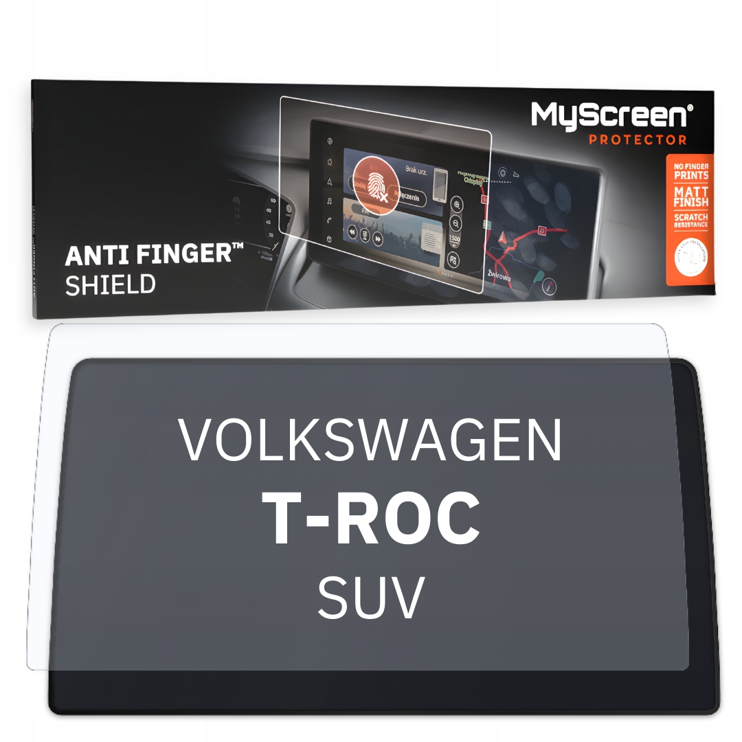 Matná fólie pro Volkswagen T-roc Suv 2022 Hlavní displej 03 8" MyScreen A