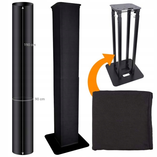 Dna Totem Tower Scrim Bk Osłona Z Lycry Czarna 190 CM