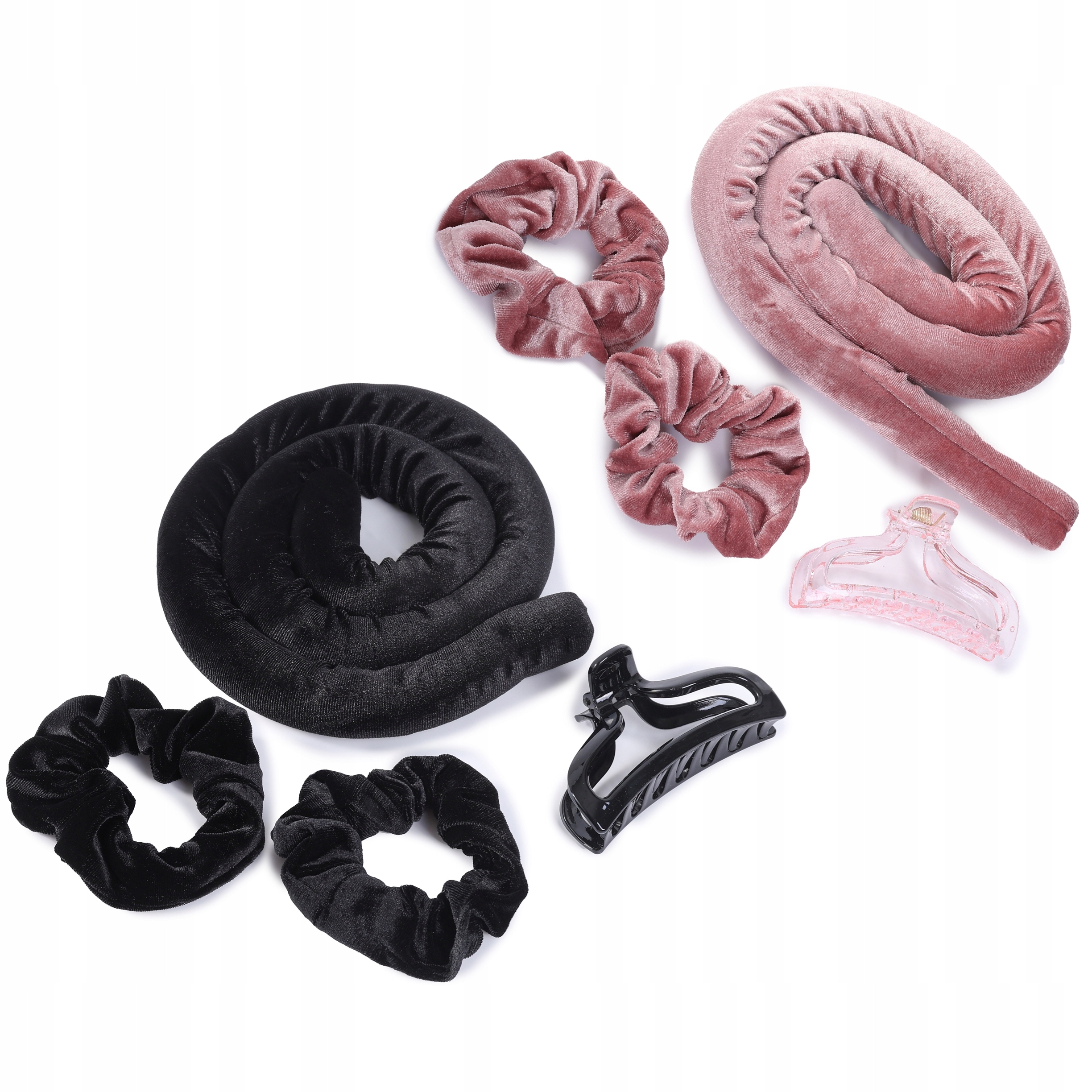 2 x sada válečků pro Natáčení Vlasů vlasů během spánku bez použití tepla