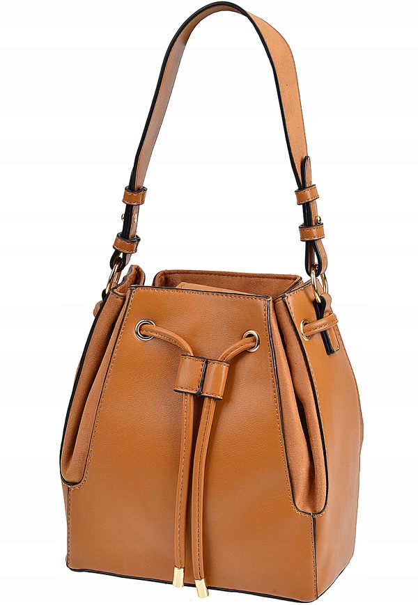 BESTINI TOREBKA damska WOREK LISTONOSZKA zamsz Materiał dominujący skóra ekologiczna