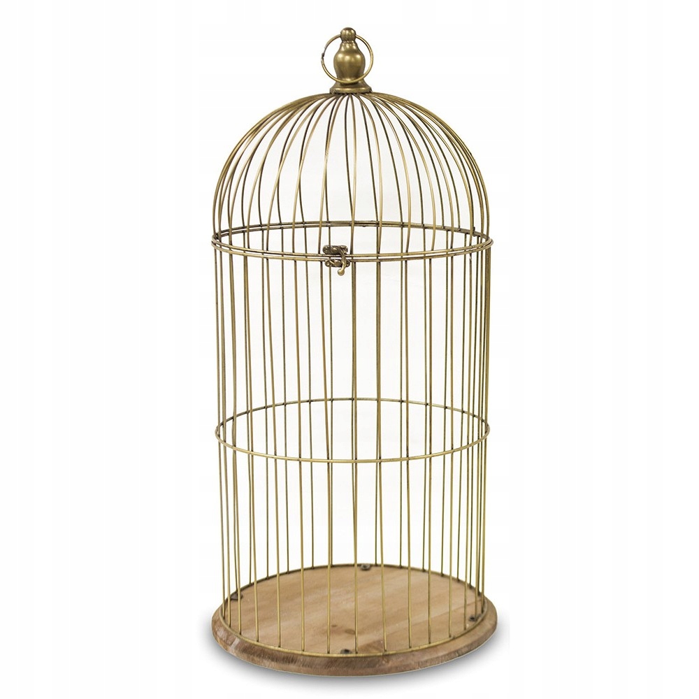 

Kwietnik Klatka Dekoracyjna Złota h-60cm Metalowa