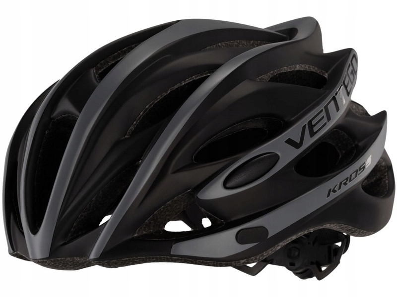 Kask rowerowy Kross Ventego Czarny Szosowy (rozmiar M)