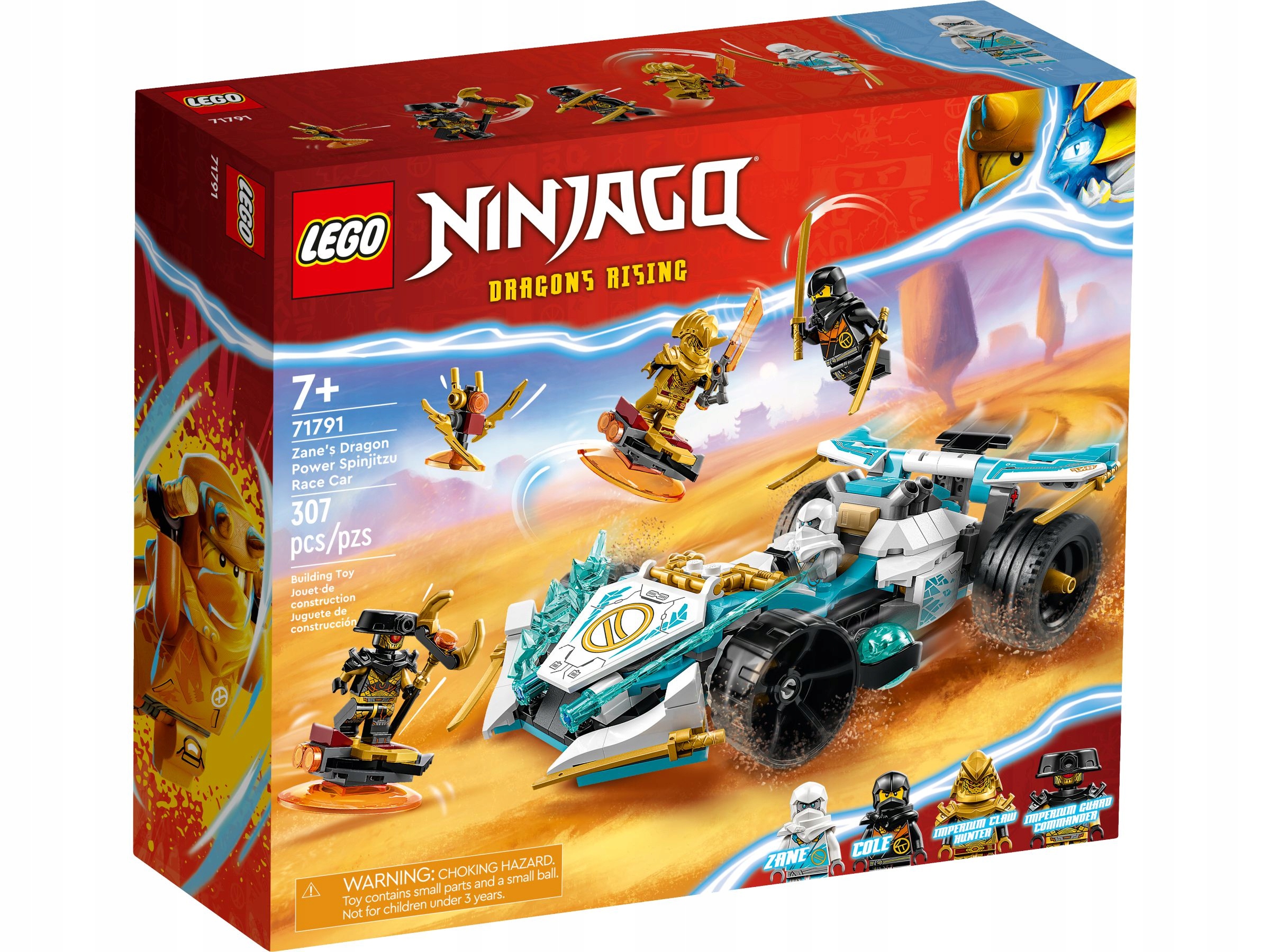 Lego Ninjago 71791 Zaneova dračí síla závodní spinjitzu