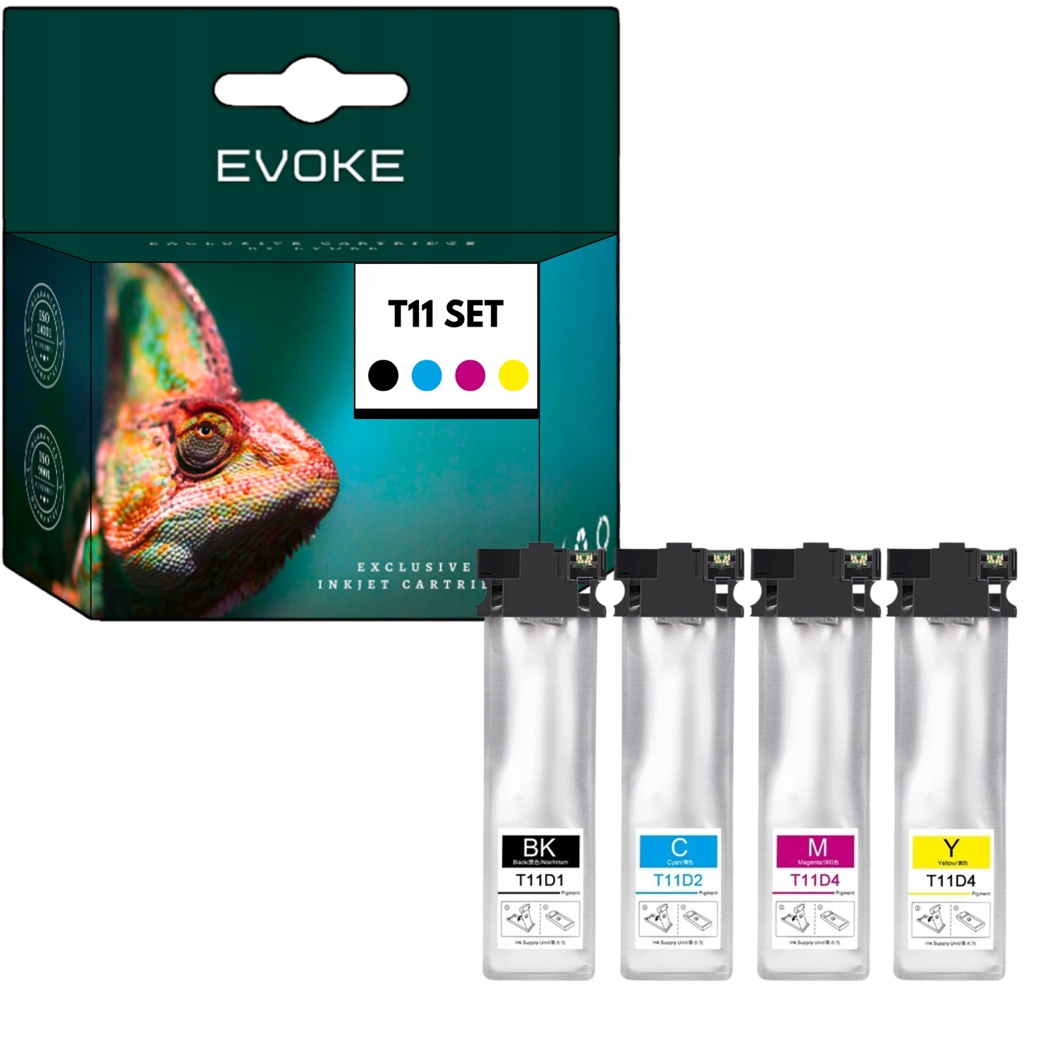 Evoke náhradní inkoust pro Epson T11D1-T11D4 WF-C5390DW WF-C5890DWF