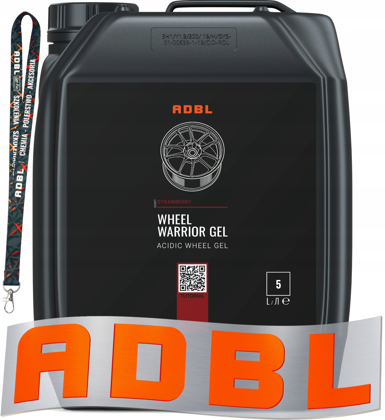 ADBL WHEEL WARRIOR GEL KWAŚNY ŻEL PŁYN DO CZYSZCZENIA MYCIA FELG 5000 ML