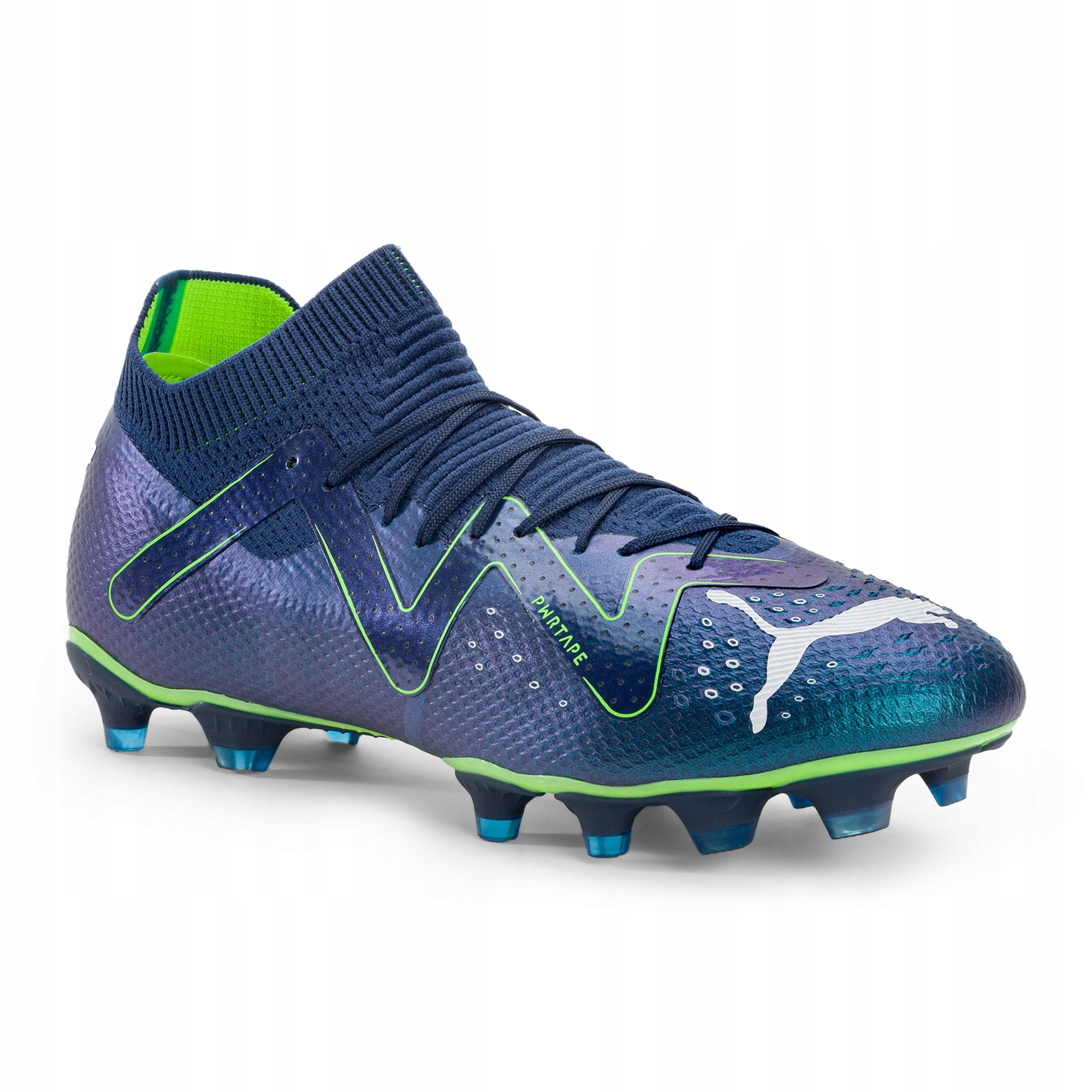 Buty piłkarskie męskie Puma Future Pro Fg/ag persian blue/puma white green