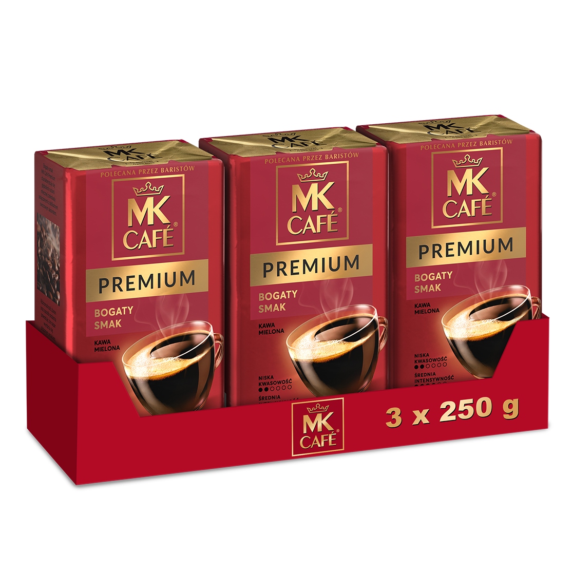 Levně Mletá káva Mk Premium 3x250 g