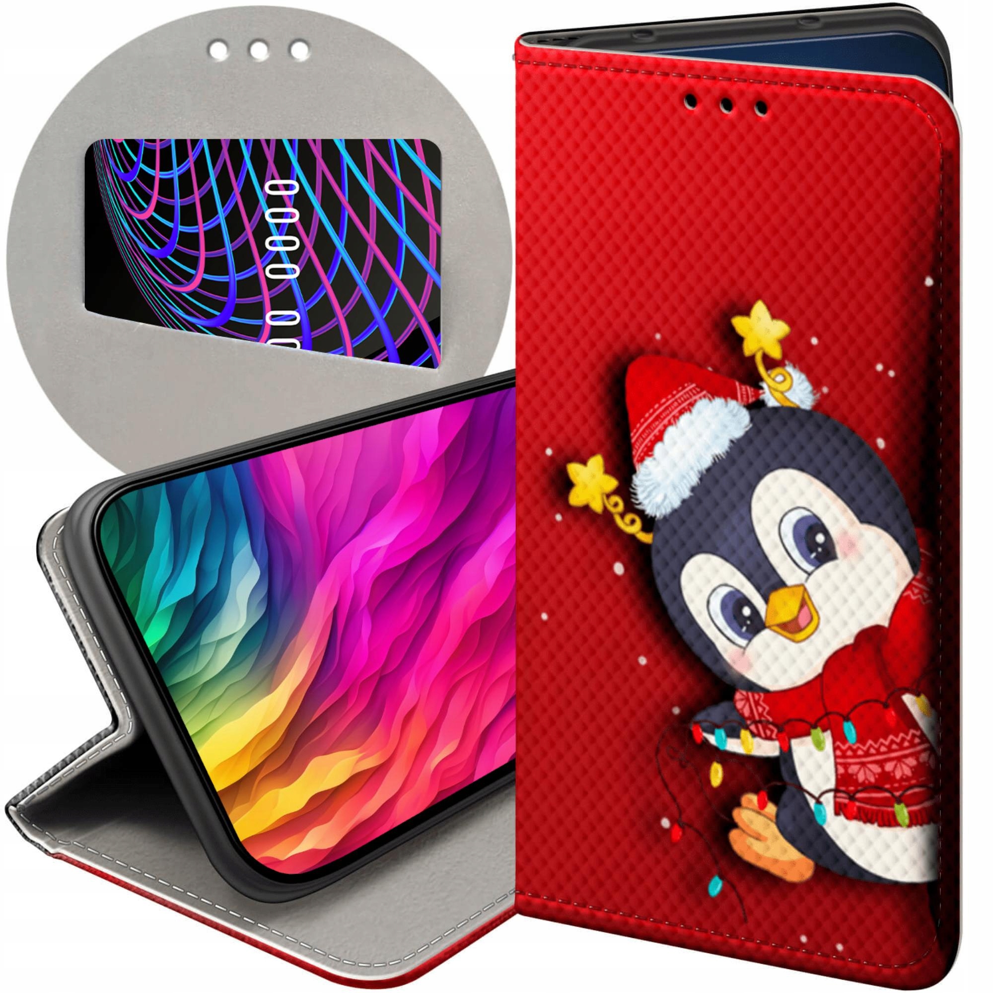 Etui Do Xiaomi Redmi Note 9T Święta Christmas Mikołaj Pingwin Case