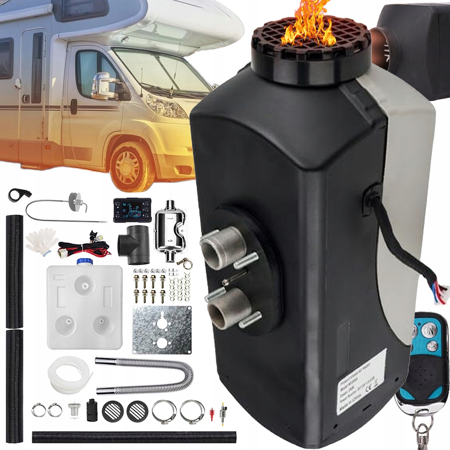 Nezávislé Topení Typu 8KW 12V Dieselový Ohřívač Pro Automobil Boat Bus