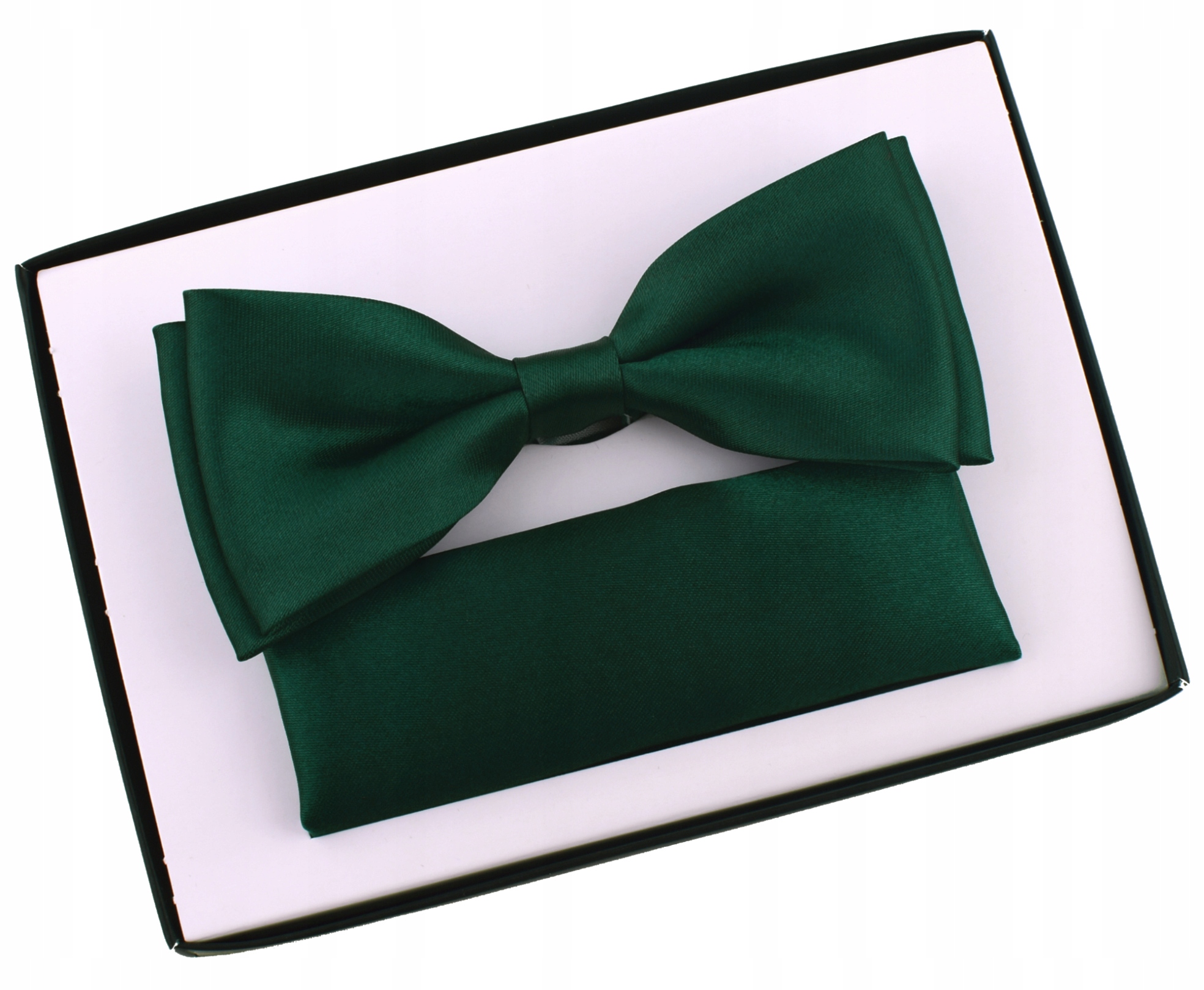 

Mucha Butelkowa Zieleń Męska Matowa Z Poszetką