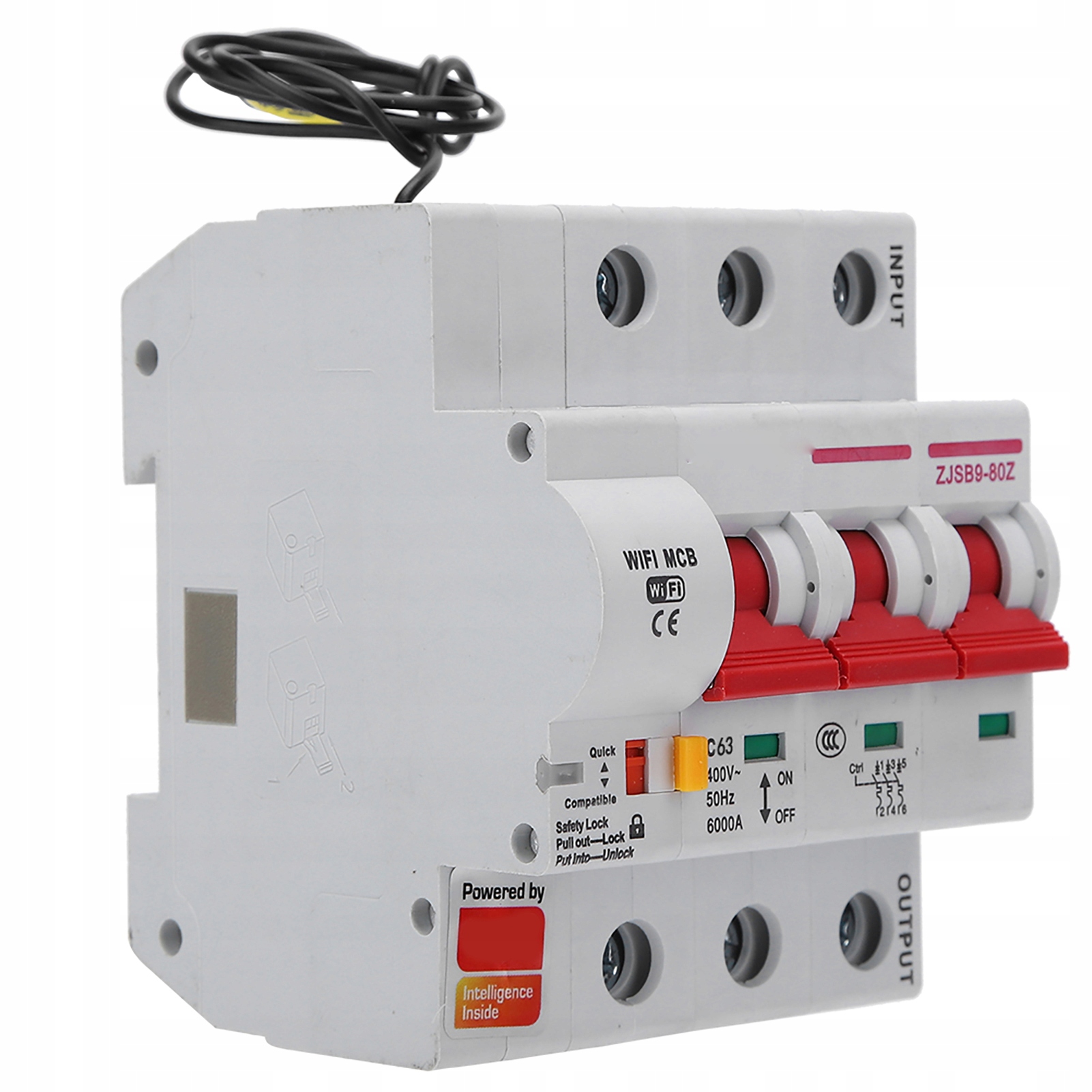 Nadproudový Jistič Wifi Diferenciál-proud 3P 63A Ac 230V/400V