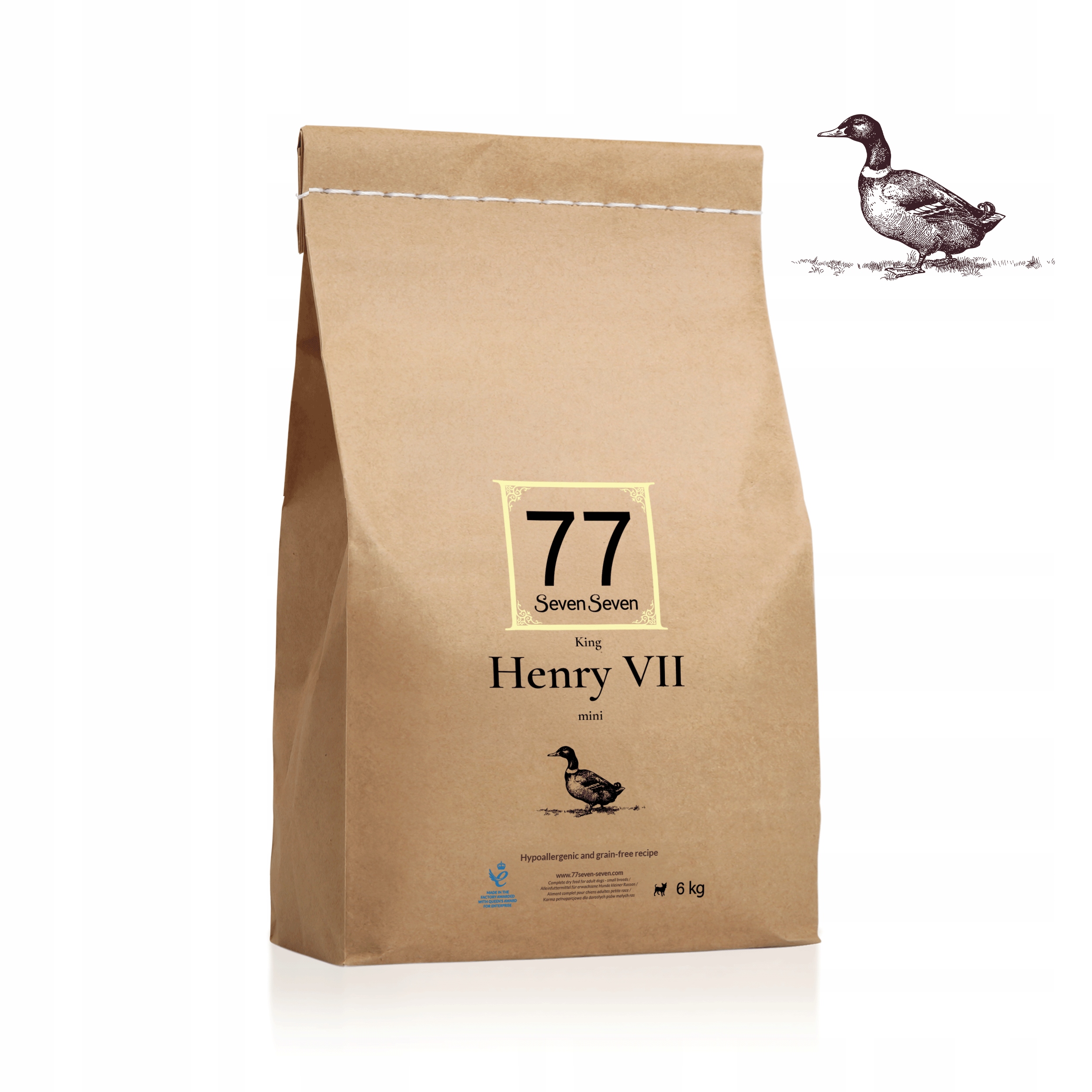 mini Henry VIII 6kg z kaczką 77 Petfood