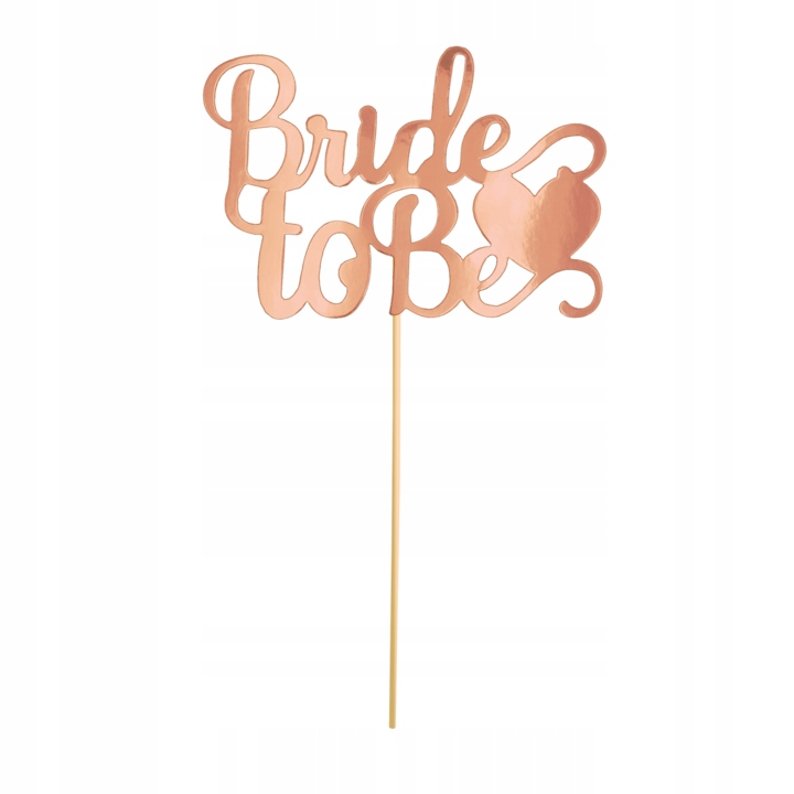 

Topper na Wieczór Panieński Bride To Be rose gold