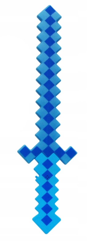 MIECZ DIAMENTOWY + TOPÓR MINECRAFT DZWIĘK + LED Seria MINECRAFT
