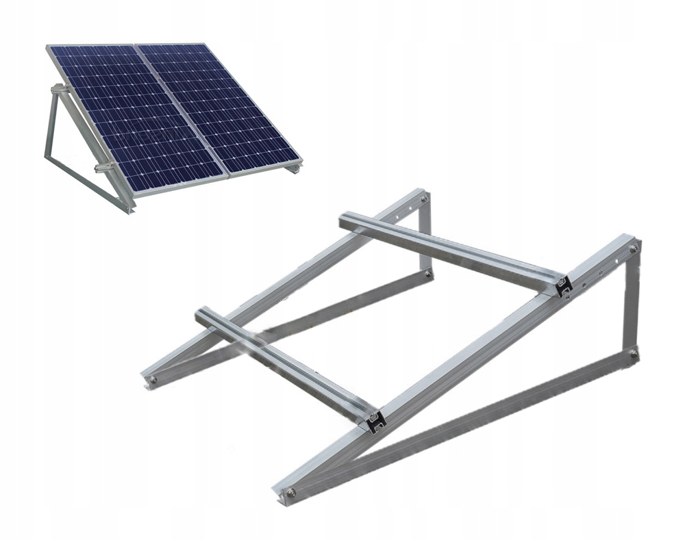 System Mocowania 2 Modułów Pv Pionowo Na Trójkątach 15st.