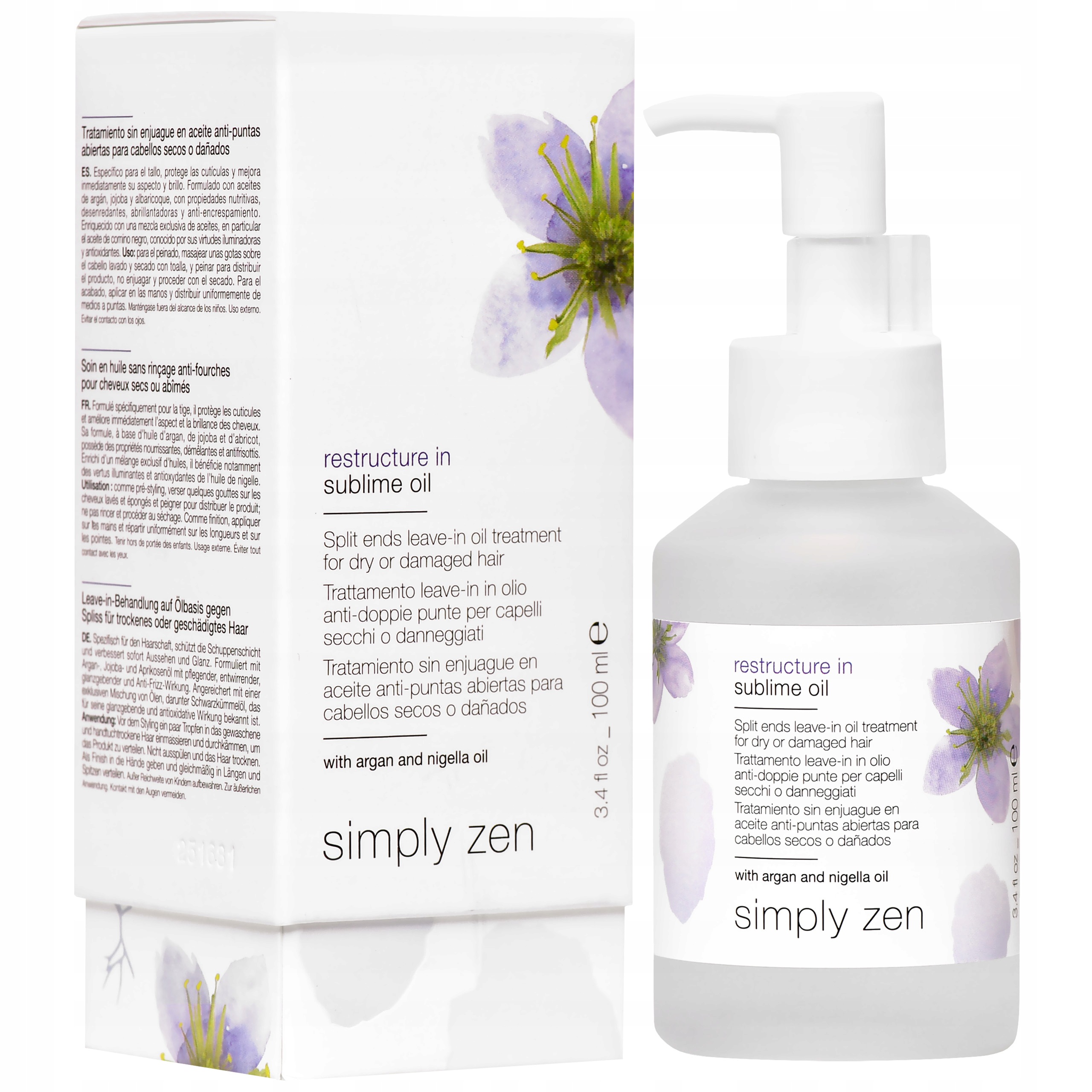 Olej na poškozené vlasy Simply Zen Restructure Sublime Oil 100 ml
