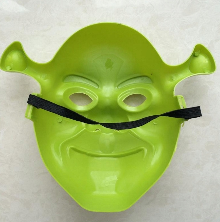 MASKA SHREK głowa Shreka ogr Bajka PRZEBRANIE Materiał inny