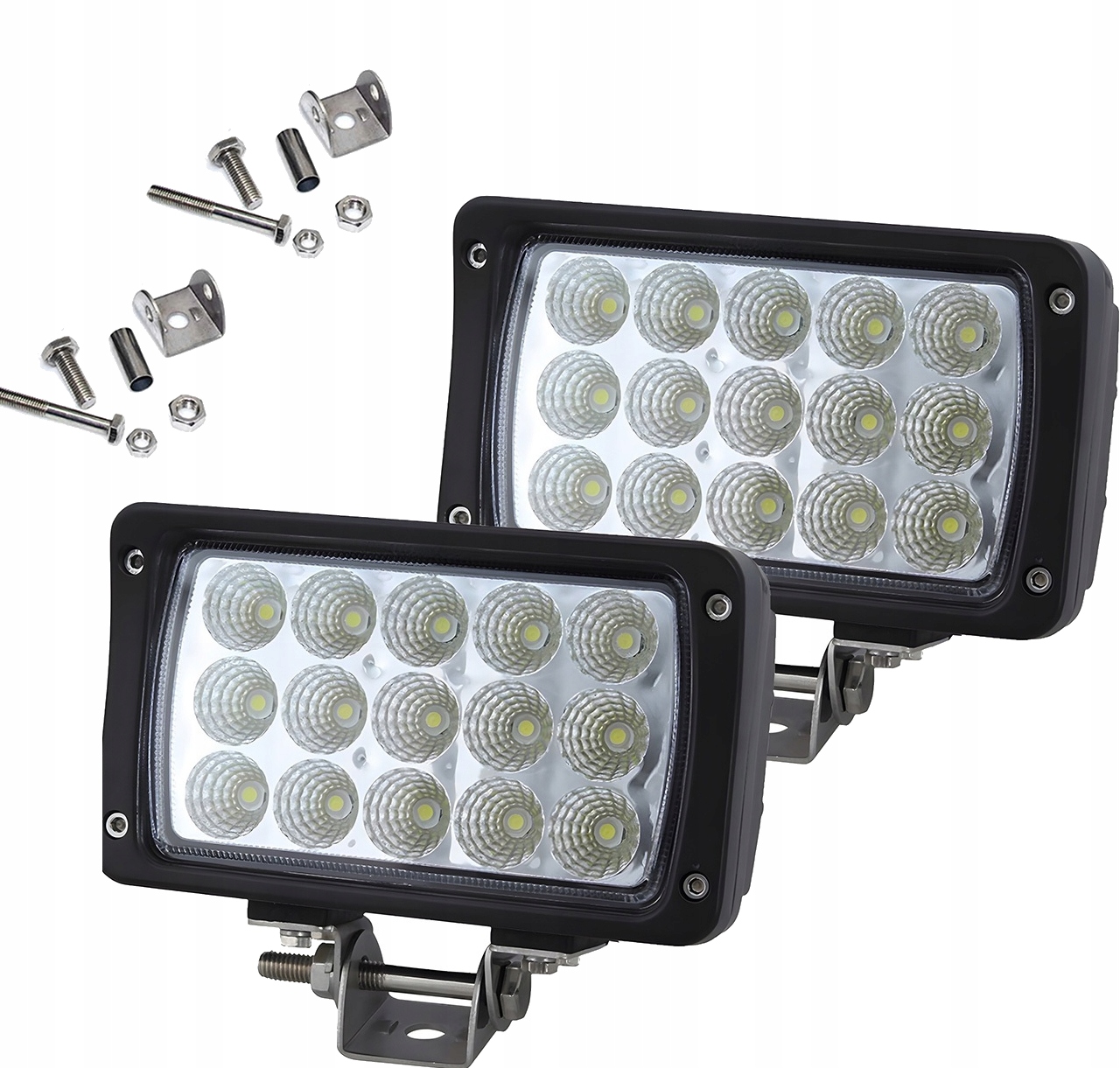 2ks Pracovní Lampa 15 Led halogen 45W 12V 24V