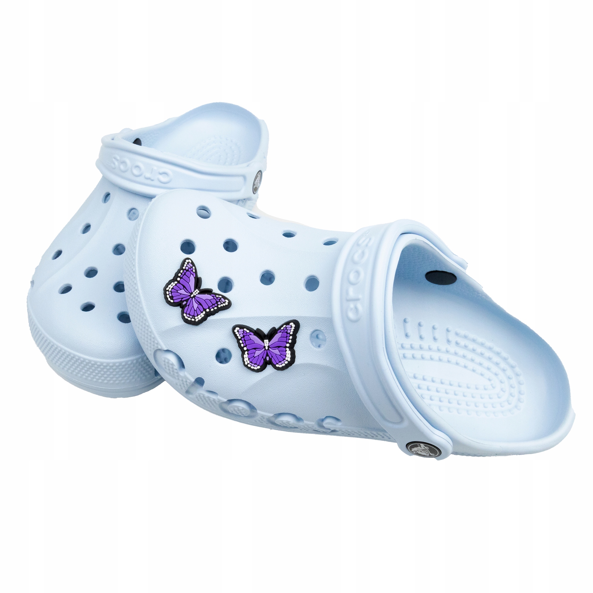 

Zestaw 2 szt Przypinki do Crocs Motylki fioletowe