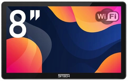 Monitor wideodomofonu 5TECH Virgo One Plus 8 cali dotykowy ekran Ips Czarny
