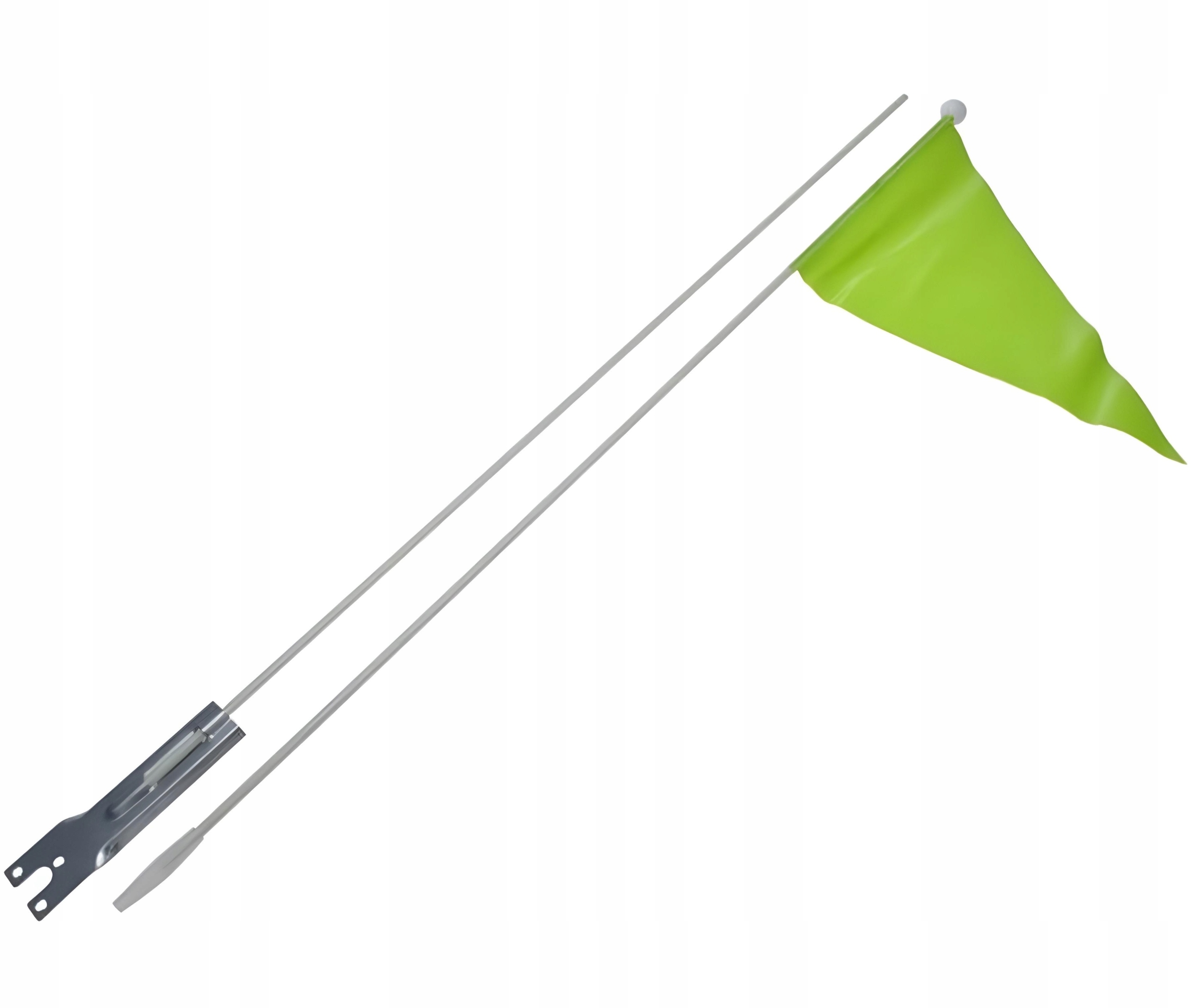 Chorągiewka Zielona Jaskrawa 150CM 10 Sztuk