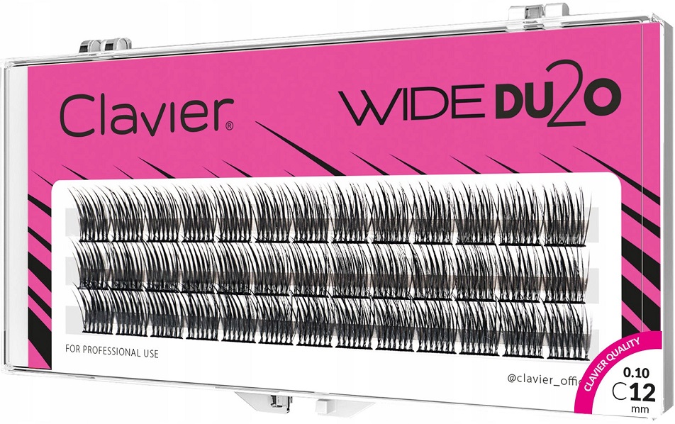 

Clavier Natural Rzęsy Kępki Wide DU2O 12mm x 60