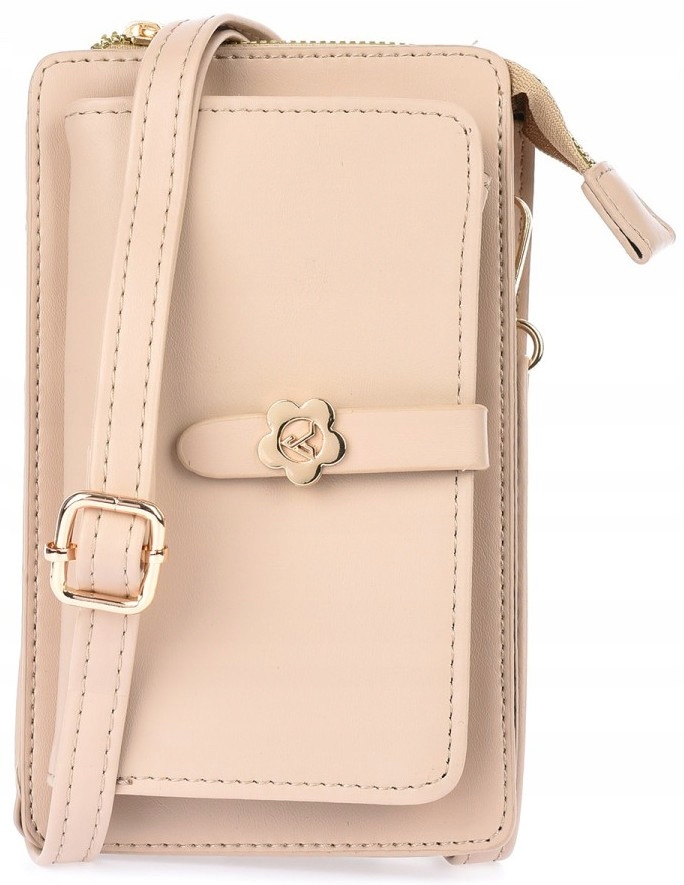 TOREBKA DAMSKA NA TELEFON PORTFEL ETUI CASE KOPERTÓWKA LISTONOSZKA MAŁA KOL Materiał dominujący inny