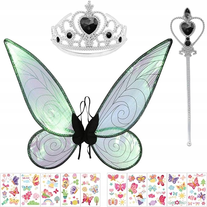 SKRZYDŁA ANIOŁA WRÓŻKI MOTYLA STRÓJ BAJKOWY PRZEBRANIE COSPLAY ZESTAW EAN (GTIN) 5903040870501