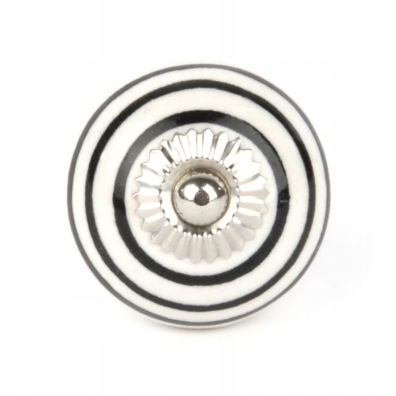 

Biała W Czarne Paseczki gałki do mebli