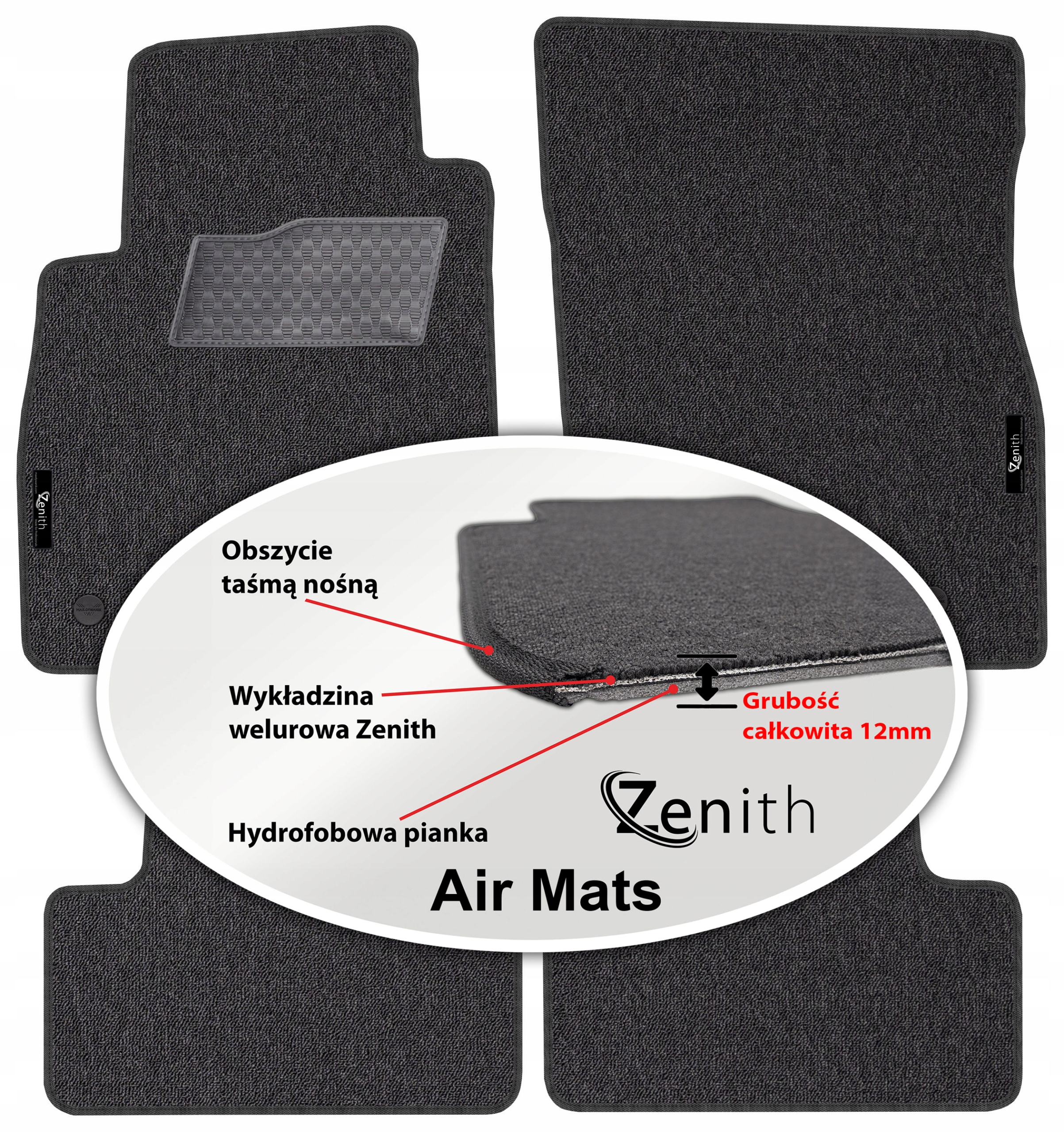 Opel Astra IV J Gtc 2011-2019 Velúrové koberčeky do auta Zenith Air Mats