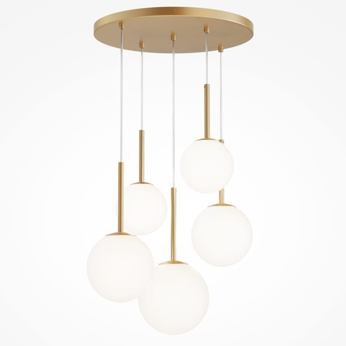 Maytoni Závesné svietidlo Basic form E14x5 40W MOD321PL-05G1