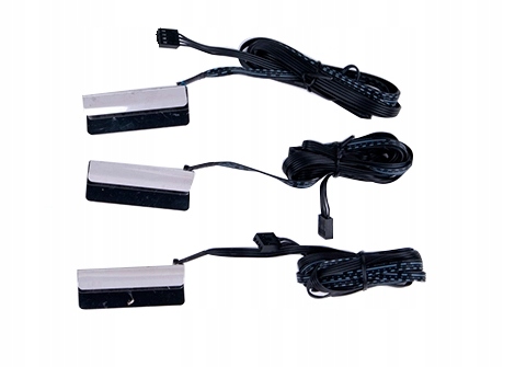 3 KLIPSY PODŚWIETLENIE LED RGB MEBLI PÓŁEK SZYB Moc 2 W