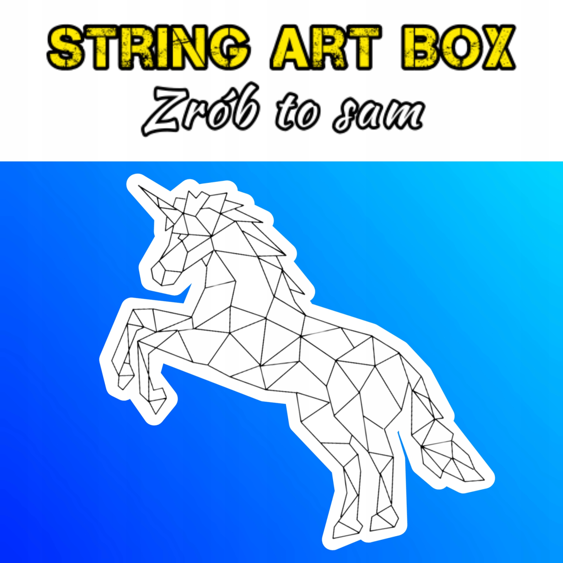 Sada String Art Diy Jednorožec Unicorn Kontur