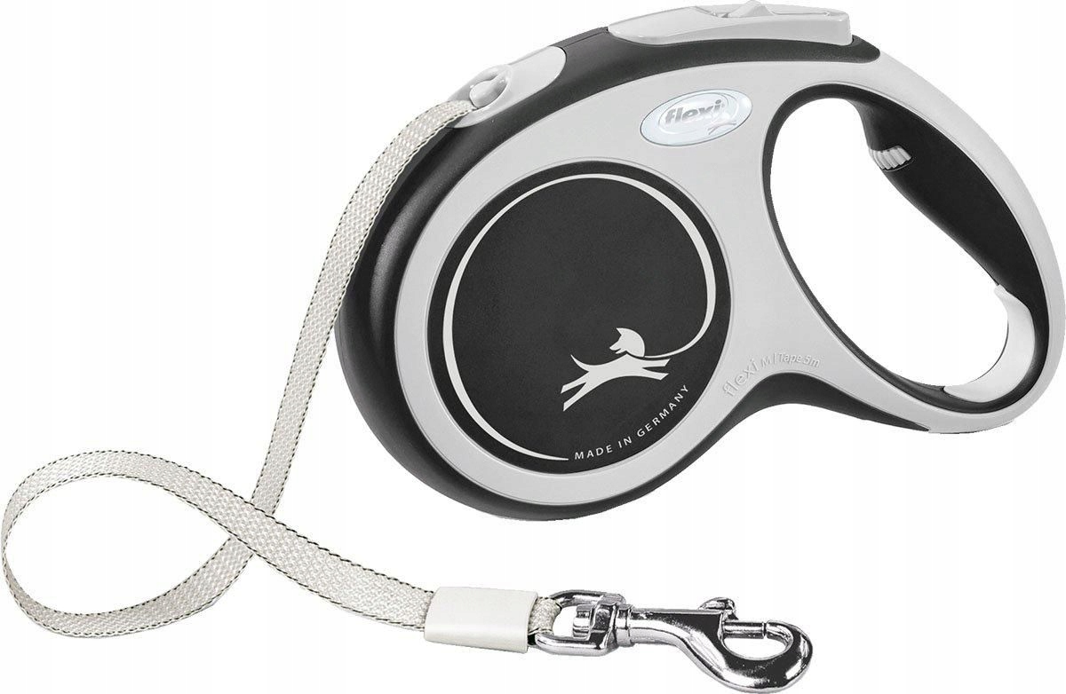 Levně Flexi Lead New Comfort M 5M Tape Black Max 25KG
